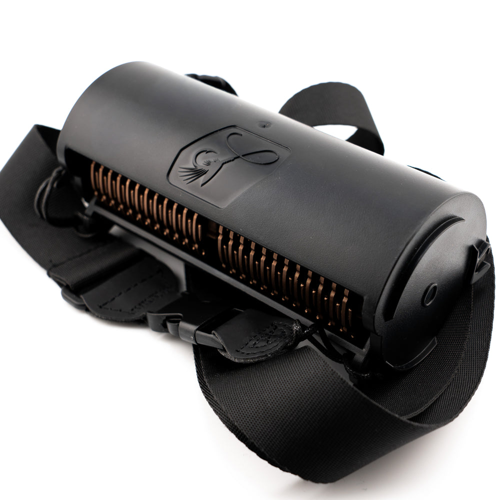 QuickDrift™ system worn with cross-body strap