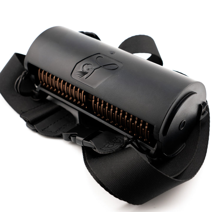 QuickDrift™ system worn with cross-body strap